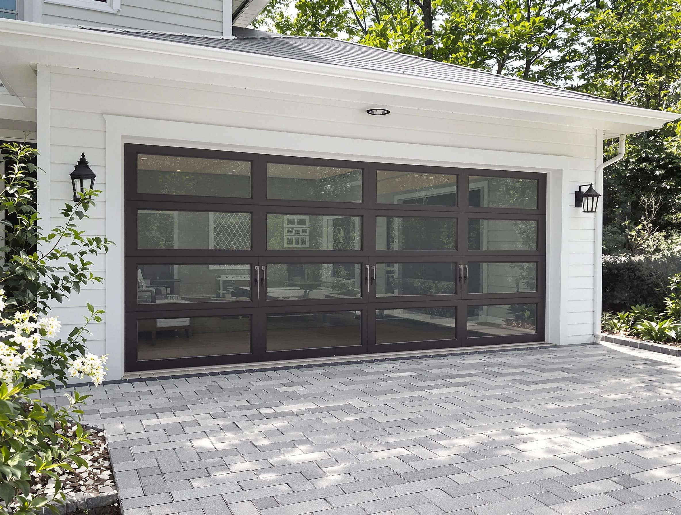 Johnstown Garage Door Repair design specialist presenting custom garage door options to Johnstown homeowner