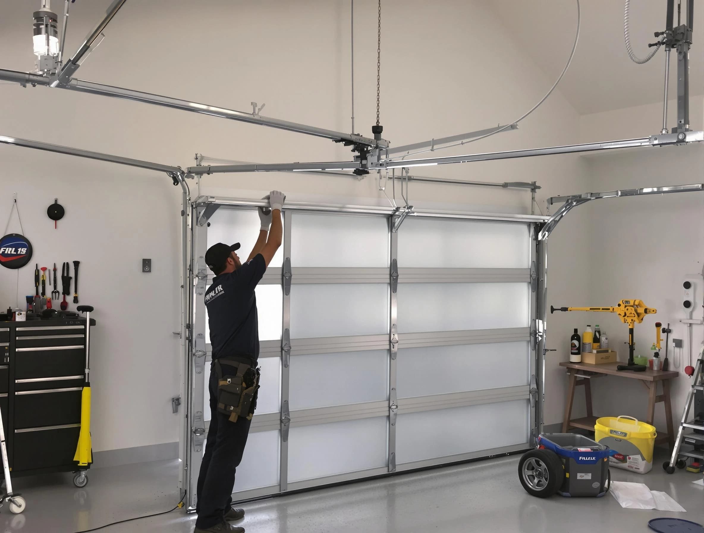 Johnstown Garage Door Repair certified team performing precision garage door installation in Johnstown