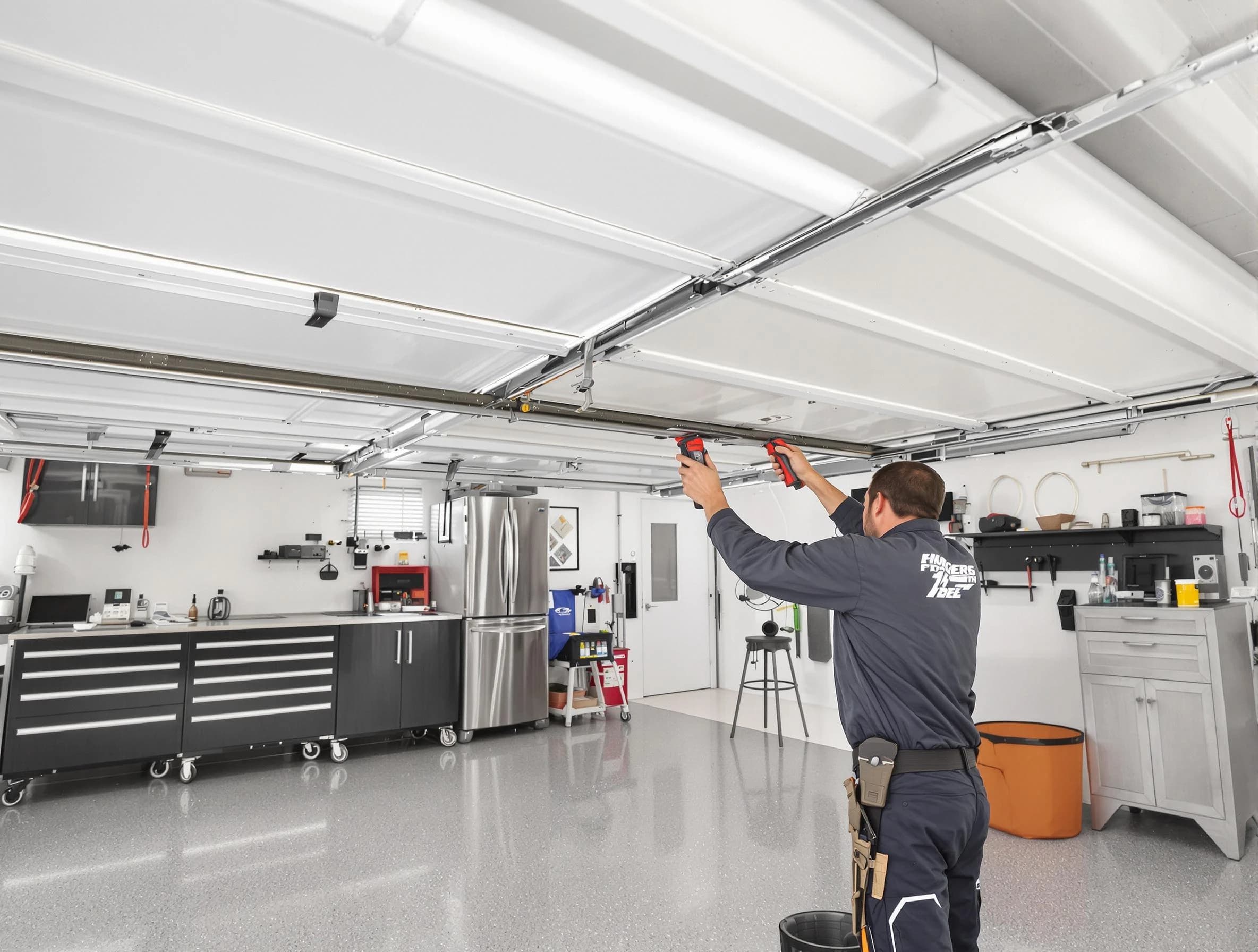 Overhead garage door repair service by Johnstown Garage Door Repair in Johnstown