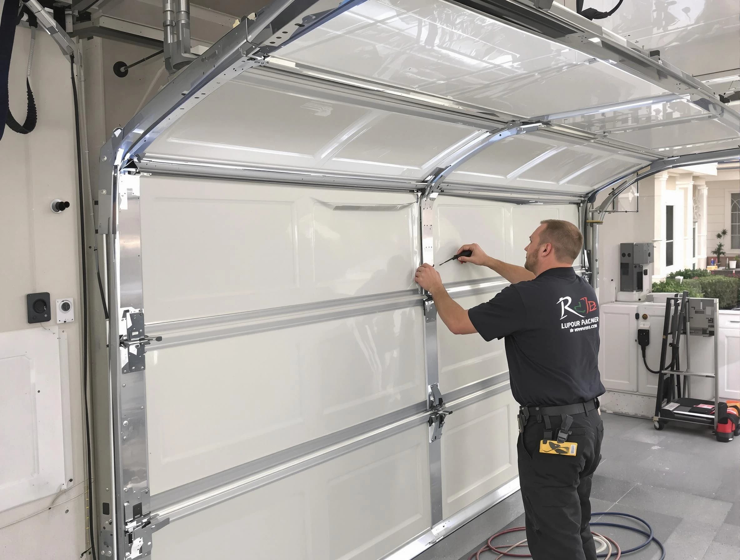 Johnstown Garage Door Repair professional performing panel repair in Johnstown