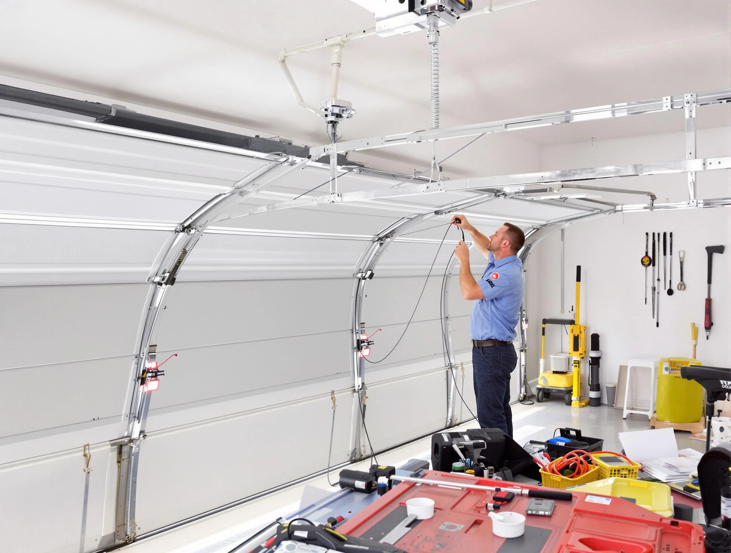 Garage door cable repair service by Johnstown Garage Door Repair in Johnstown