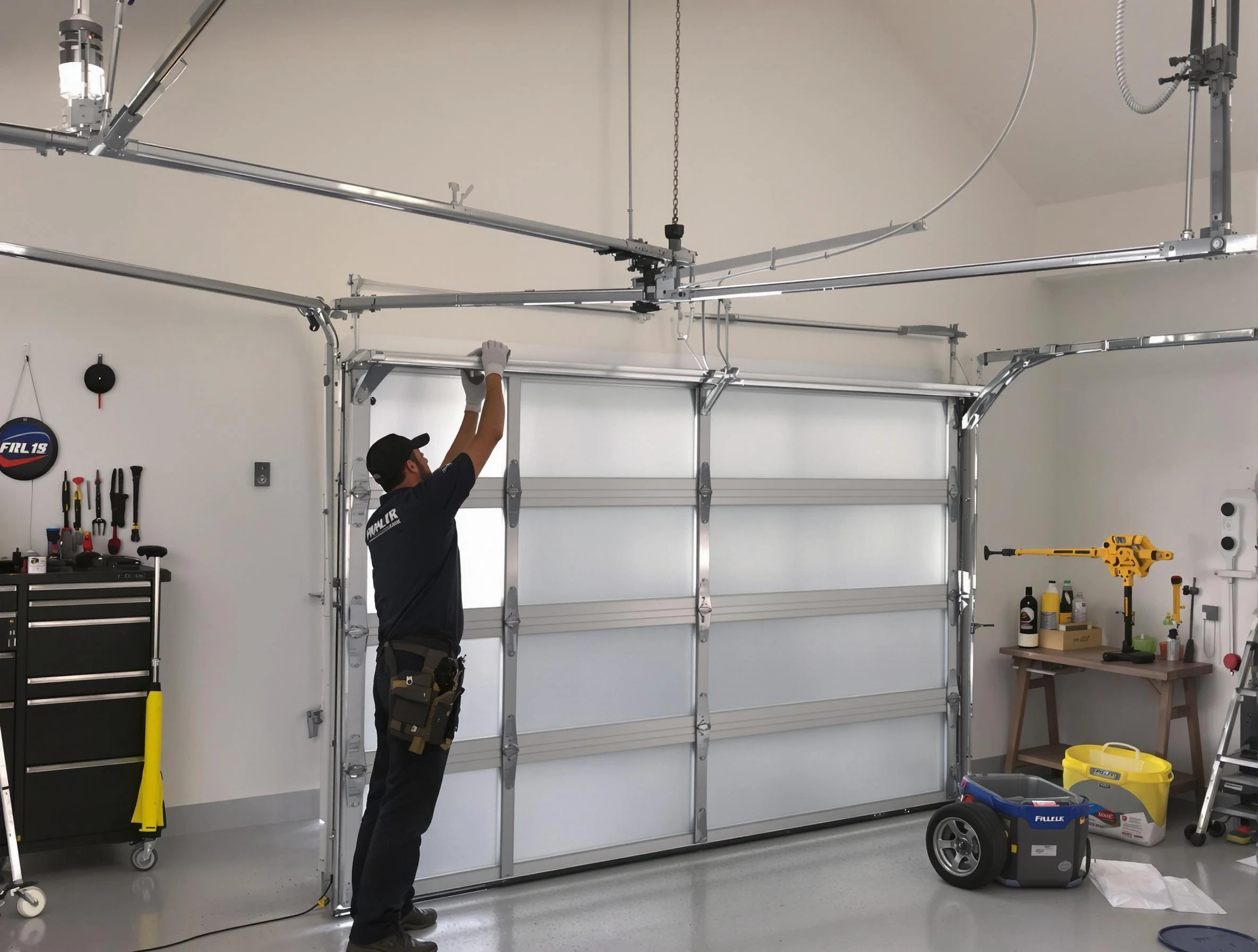 Johnstown Garage Door Repair certified team performing precision garage door installation in Johnstown