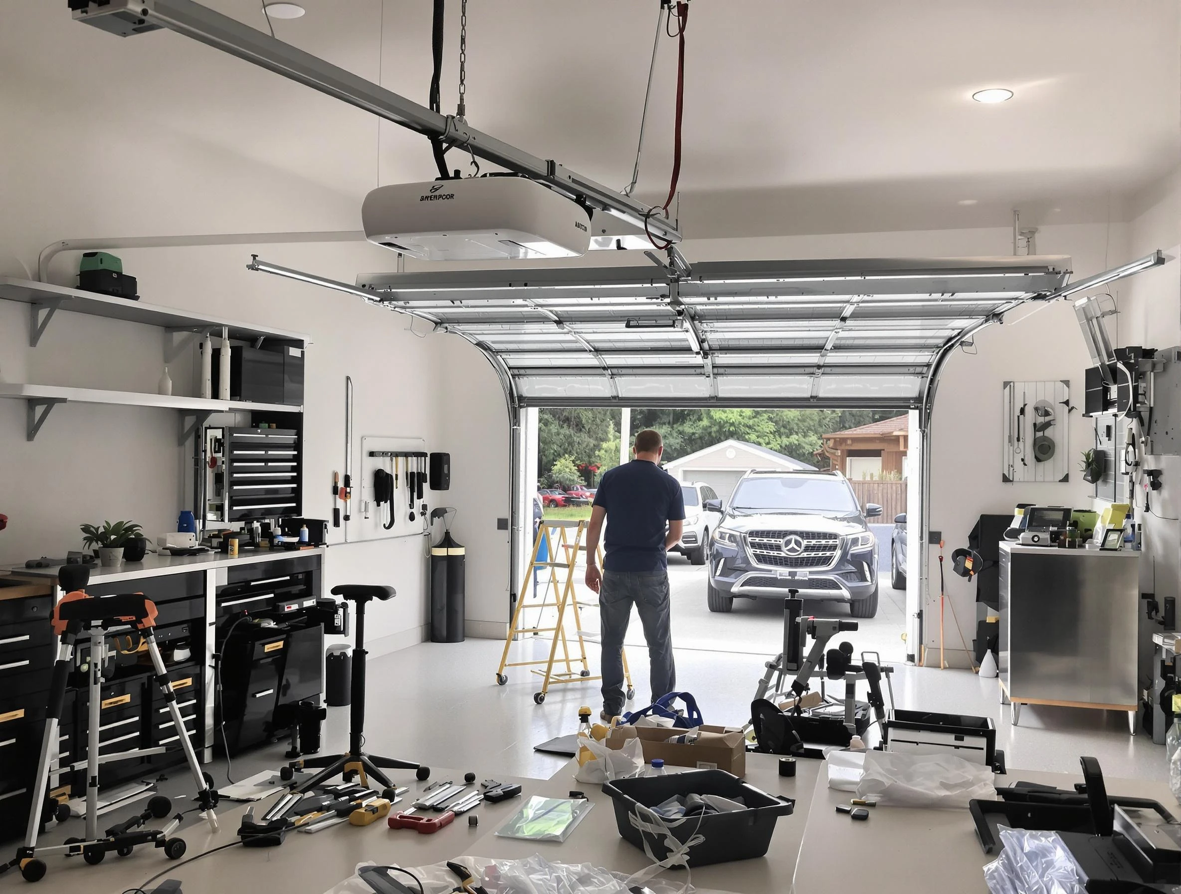 Garage door opener installation by Johnstown Garage Door Repair in Johnstown